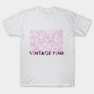 Floral Vintage Pink T-Shirt